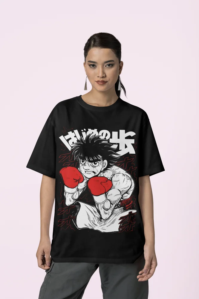 Hajime No Ippo T-Shirt Unisex Kamogawa Boxing Gym Crew Ippo Makunouchi Kbg,Manga