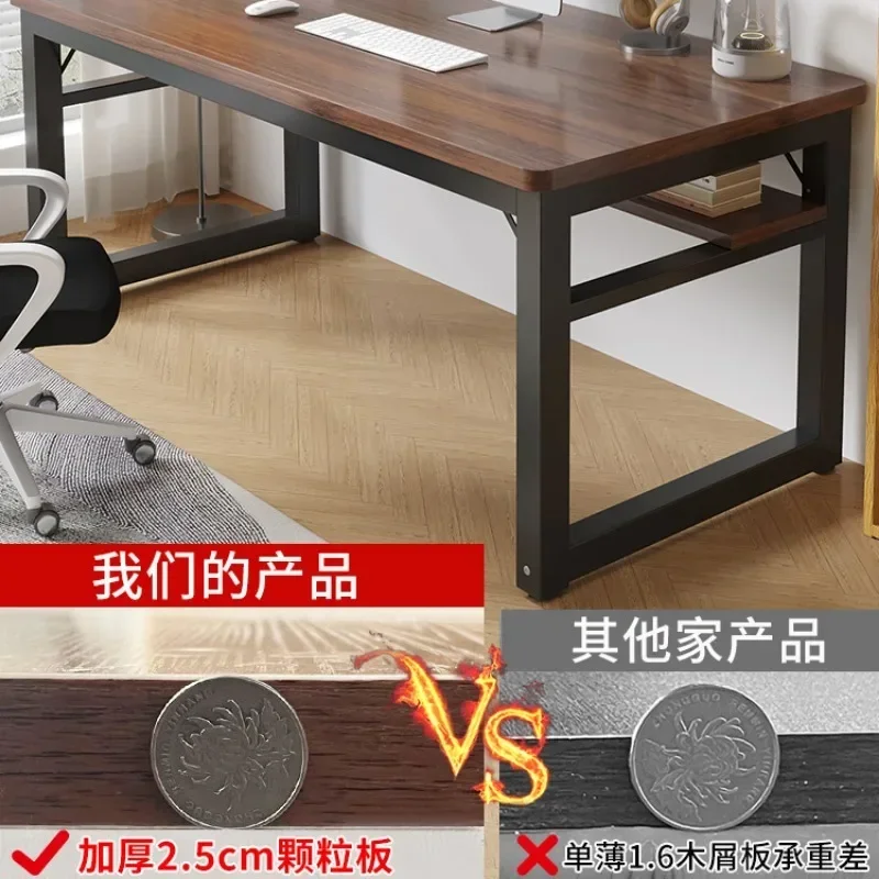 47 Inches Oak Colour Office Desks In Stock New Chinese Minimalist Vintage Computer Desk Unusual Unique Escritorio Home Furniture