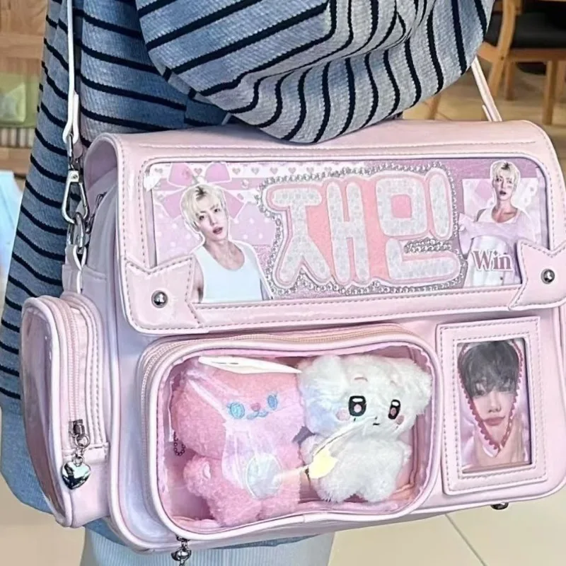 2026 New Korea Ita Bag for Light Board Storage Large Capacity Shoulder School Bag Concert