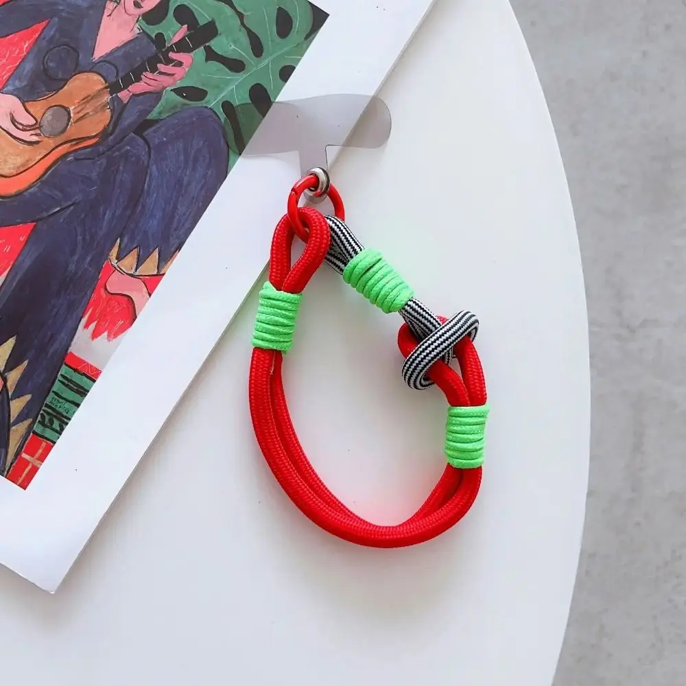 Nylon Mobile Phone Lanyard New Colour Dopamine Wrist Strap Colorful Short Hanging Rope Phone