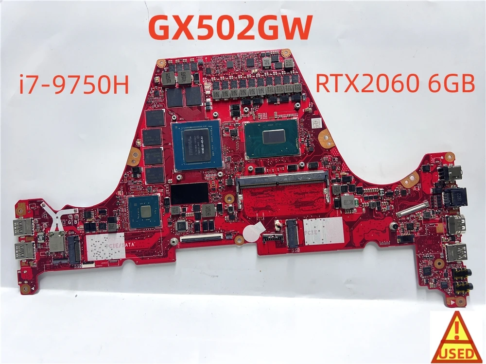 

Laptop Motherboard USED GX502GW For ASUS GX502GW with i7-9750H RTX2060 6GB Tested 100% Work