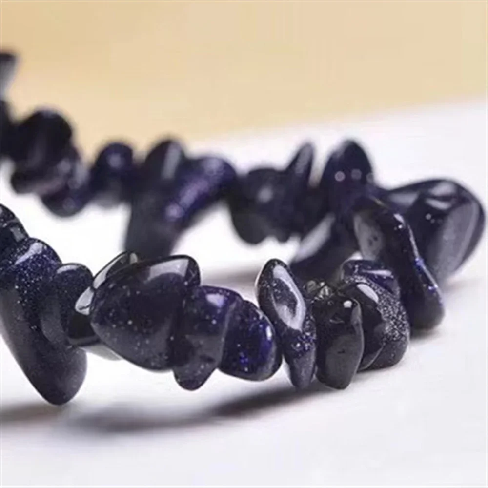 

Natural Stone 4A Irregular Starry Blue Sandstone Beads for Jewelry Making DIY Charm Women Necklace Bracelet Keychain Pendant