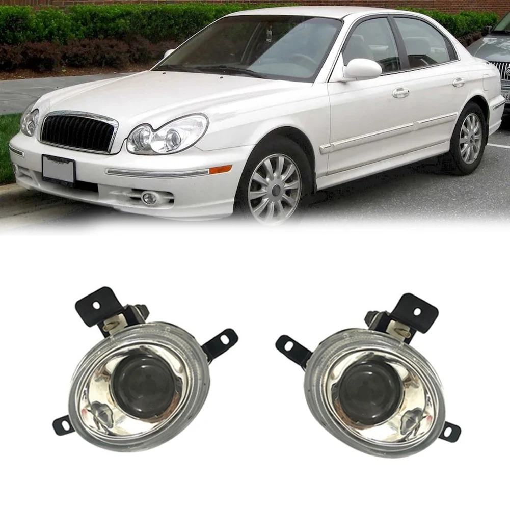 1Pair Car Front Bumper Fog Lights Assembly Driving Lamp Foglight for Hyundai Sonata 2003 2004 2005 2006 2007