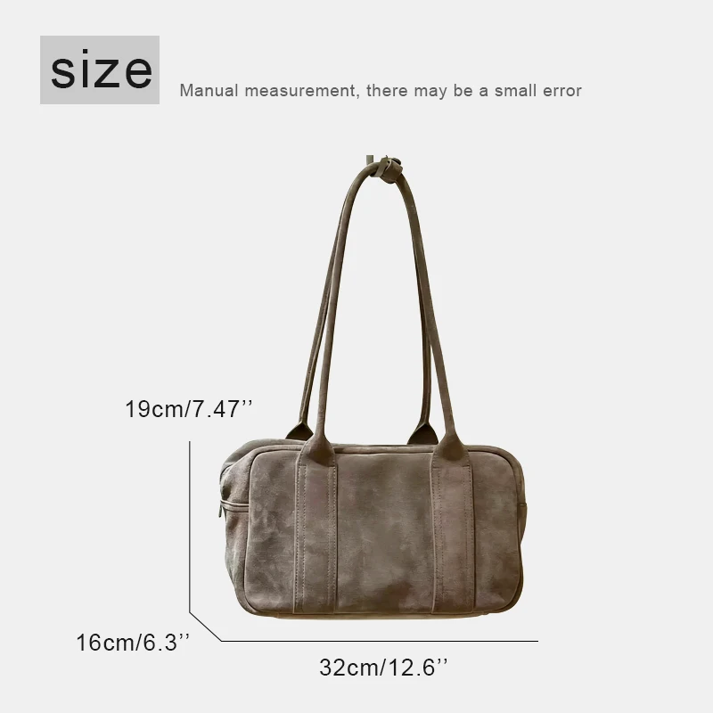 Customize Initials Leather Bowling Bags For Women Luxury Designer Handbag And Purses 2026 New In Suede Cowhide Underarm Shoulder