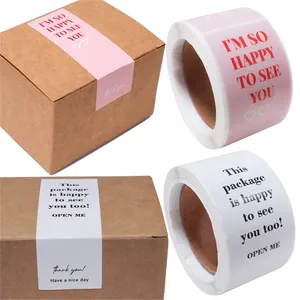 100 pces/roll danken labels labels small Business Geschenkdekoration Kleberpaket Aufkleber Dieses Paket freut sich auch, es auch zu sehen 12 Hauptverkäufe für sich selbst zu testen, danke - №10