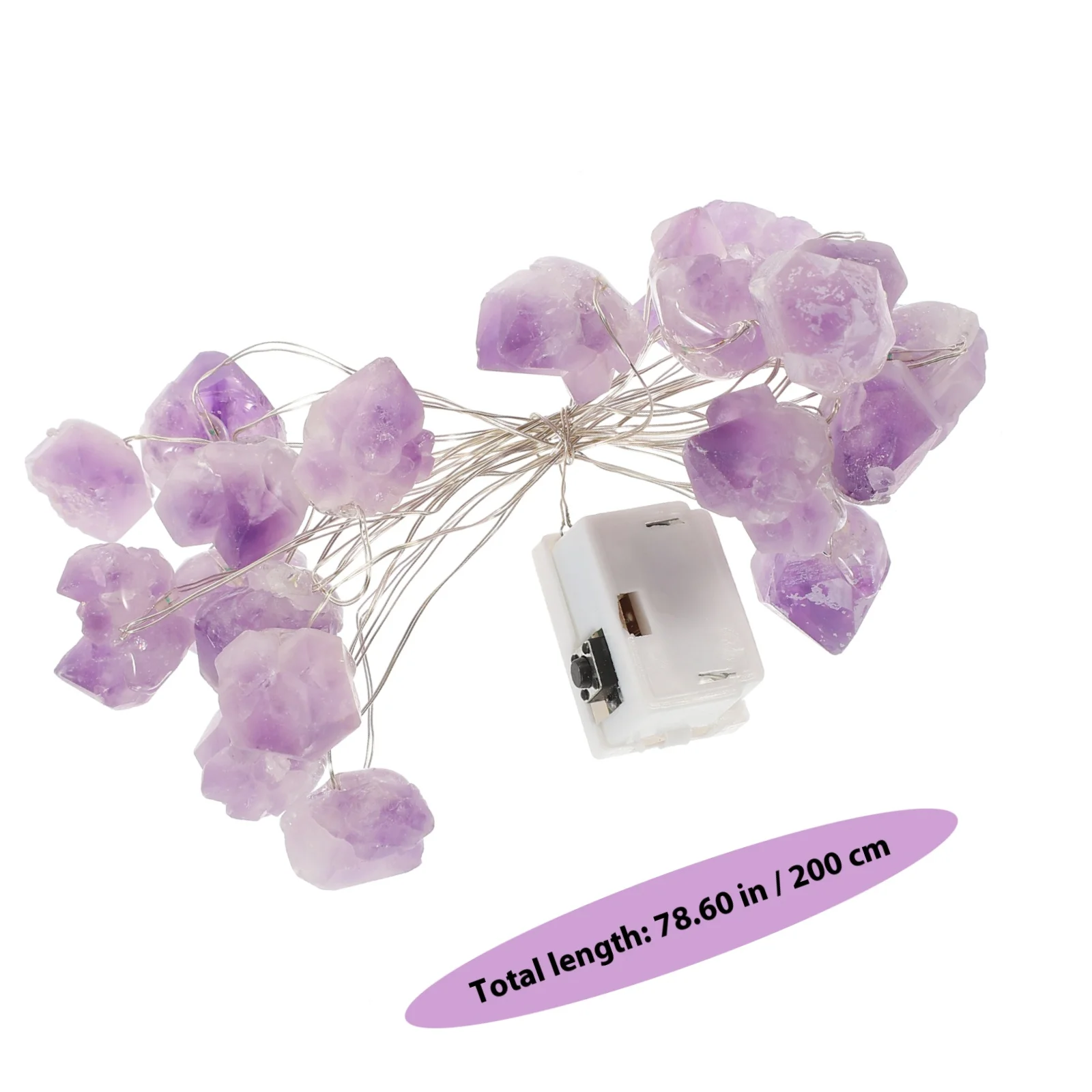 كريستال حجر سلسلة ضوء السلس مصقول الزخرفية شنقا سلسلة ضوء للمنزل شرفة حزب حديقة الغلاف الجوي