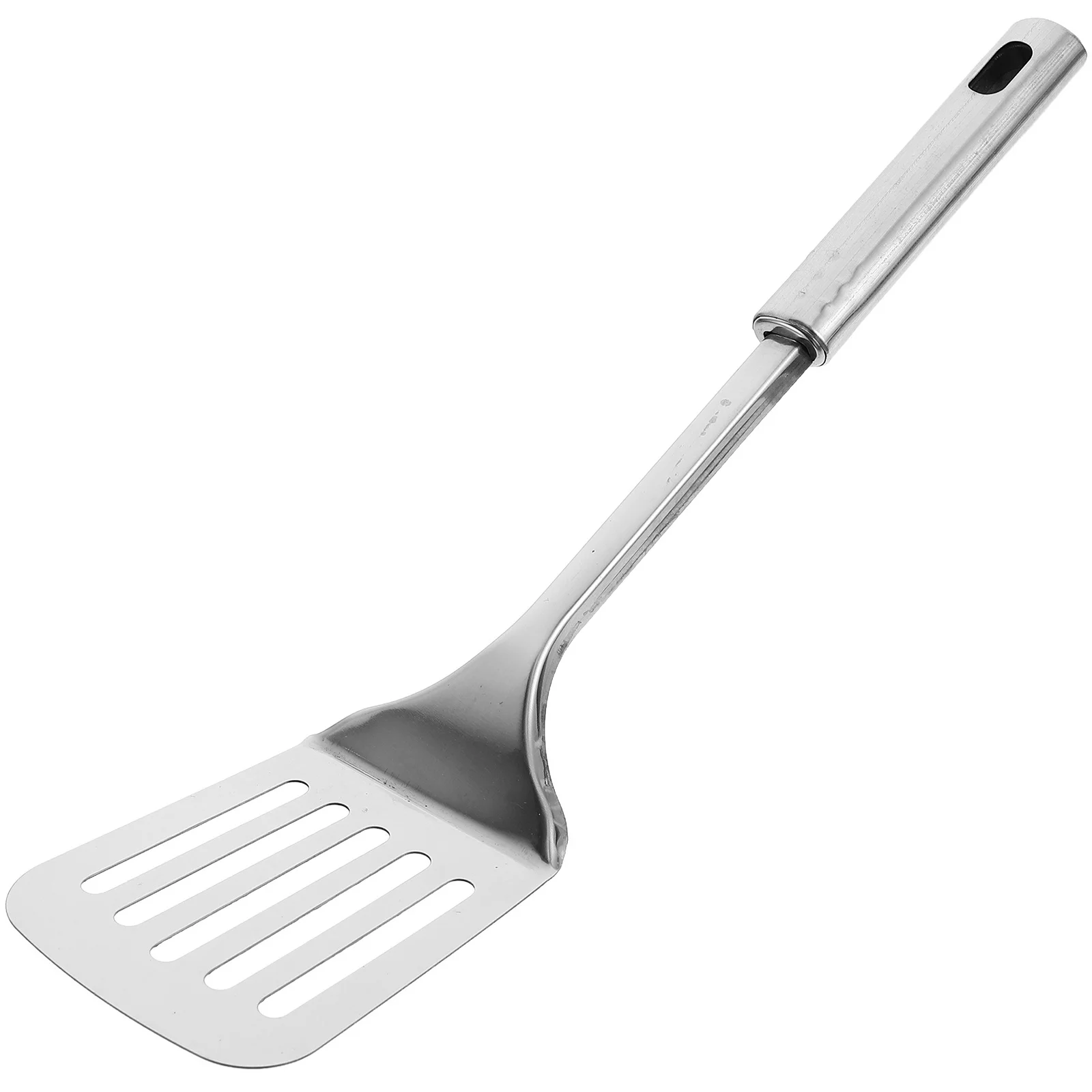 

1pc Stainless Steel Spoon Shovel Long Handle Hollow Design Heat Resistant Non Stick Cooking Utensils Colander Ladle For