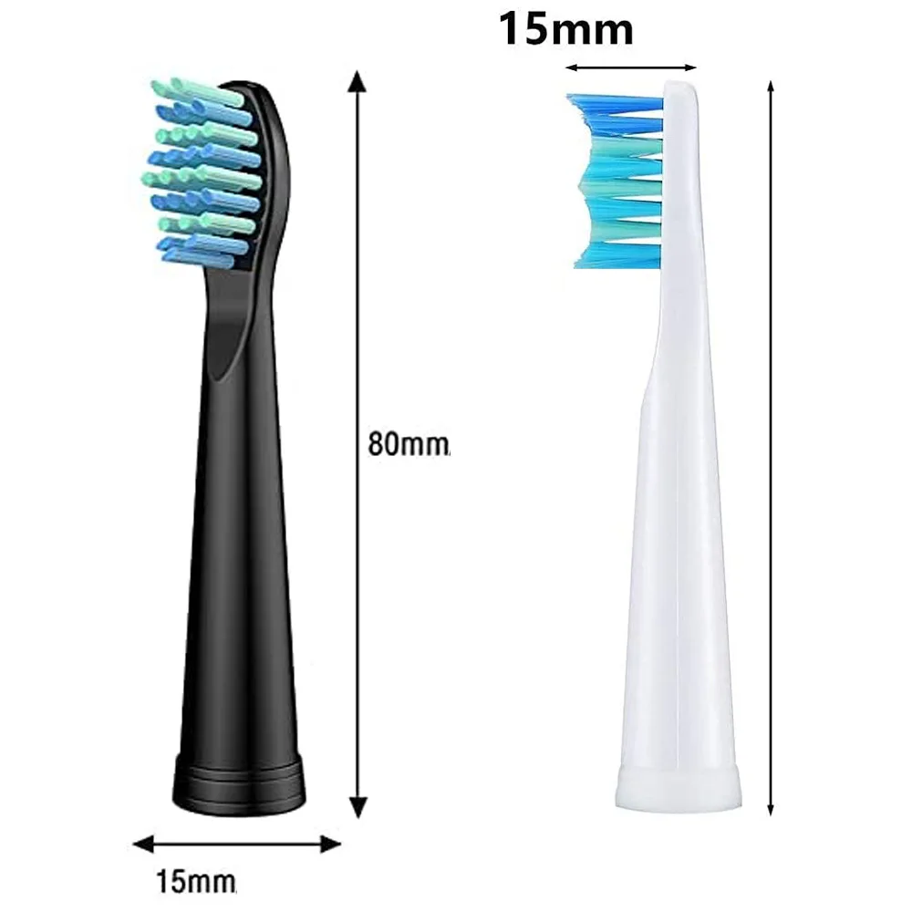 8/12/16 pçs cabeças de escova de substituição para seago/fairywill escova de dentes elétrica dupont cerdas recarga eficiente limpeza dos dentes