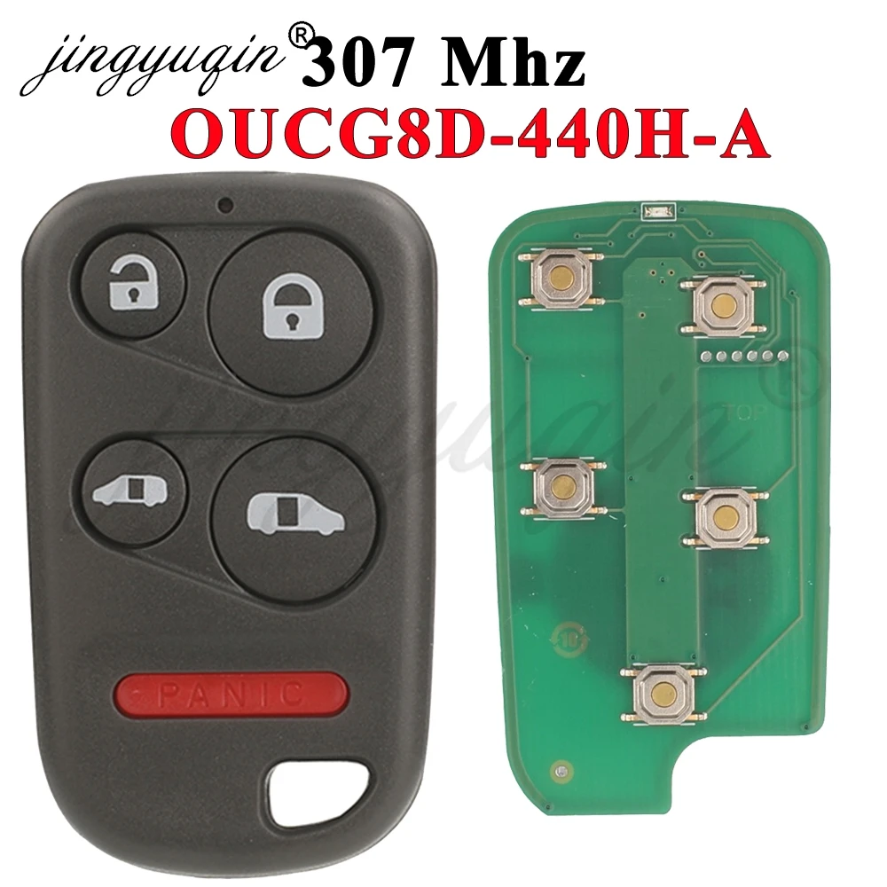 jingyuqin OUCG8D-440H-A For Honda URV Odyssey EX 2001 2002 2003 2004 Remorte Car Key 307.9MHZ 5Button Auto Parts