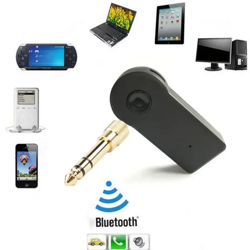 Neue 6,35mm 1/4 "Stecker Auf 3,5mm 1/8" Weibliche 6,35 Zu 3,5 Jack Kopfhörer Audio Adapter Mikrofon stecker Konverter Stereo Stecker