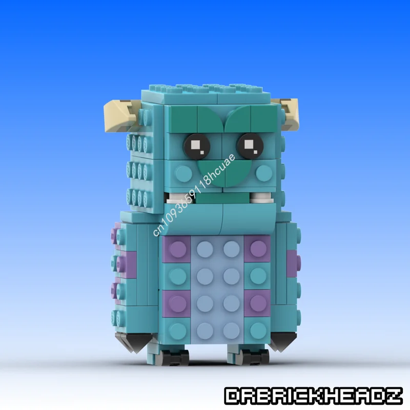 

154 шт. MOC James P. Sullivan Monterser Inc Brickheadz строительные блоки DIY сборка творческая идея образование Рождественская игрушка в подарок