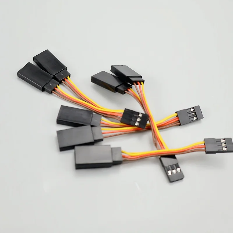 2/5pcs 7cm Servo Splitter Cable 1 Male to 2 Female JR Style Servo Y Harness Cables Extension Lead Wire for RC Car Drone