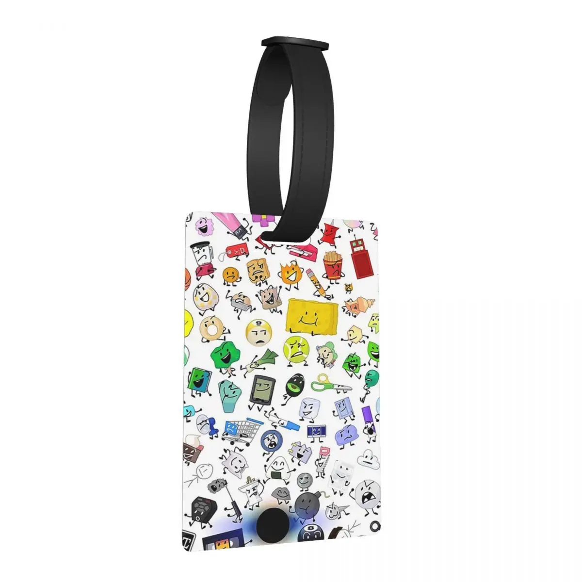 

BFDI And TPOT Full Cast Luggage Tags Suitcase Accessories Travel Cute Baggage Boarding Tag Label Holder ID Name Address