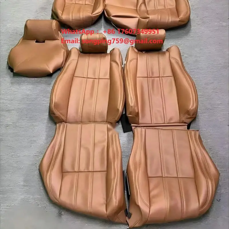 Full Set Accessories Fit for 2012-2024 for Land Rover Range Rover Evoque 5 Seat Car Seat Covers Genuine Leather