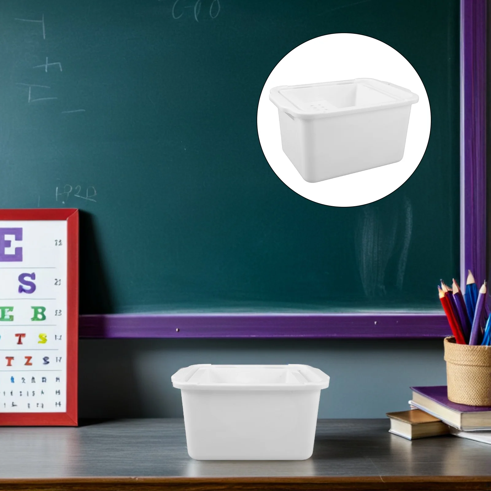 

Blackboard Eraser Cleaning Box Fast Drainage Hanging Chalkboard Eraser Bucket For Classroom Whiteboard Accessories School