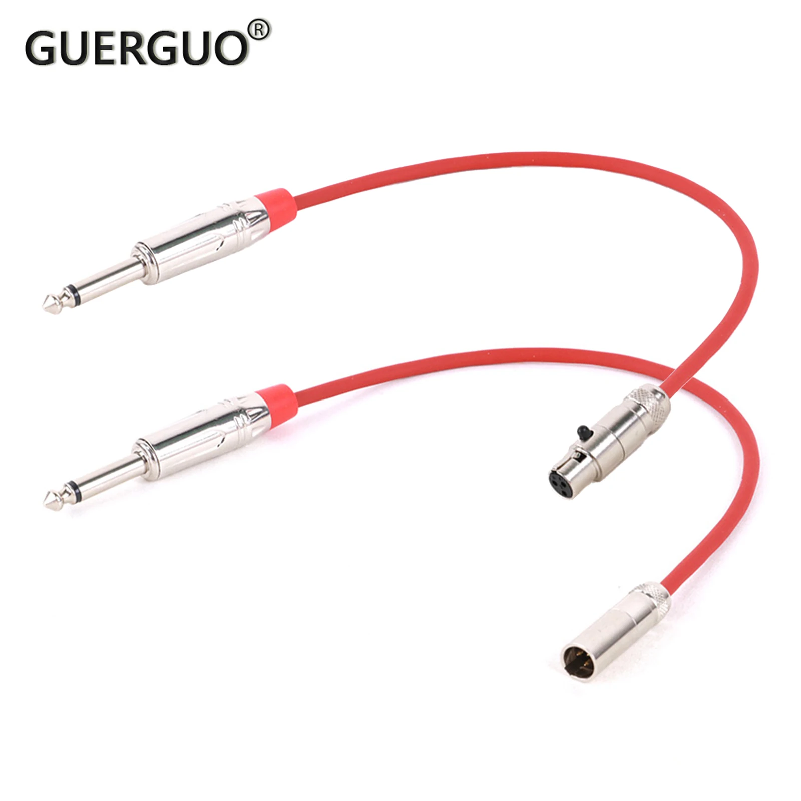 1PC 3 Pin Mini XLR Female/Male Jack to 6.35mm 1/4\