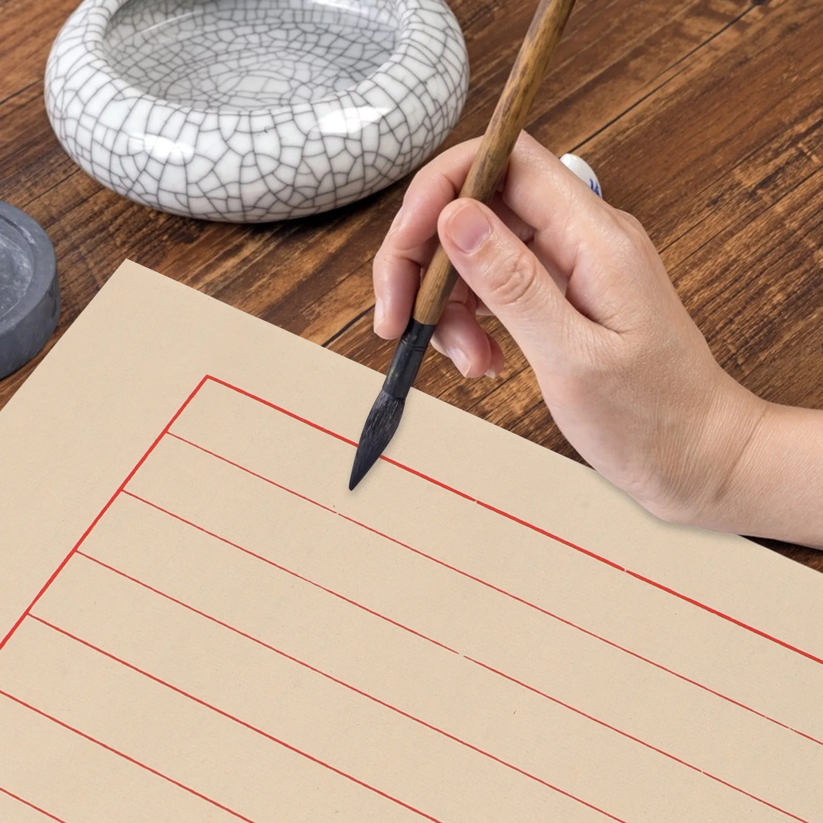 

50 Sheets Xuan For Calligraphy Practice Thickened Rice Paper Chinese Art Handwriting Paper Calligraphy Supplies Writing Pad