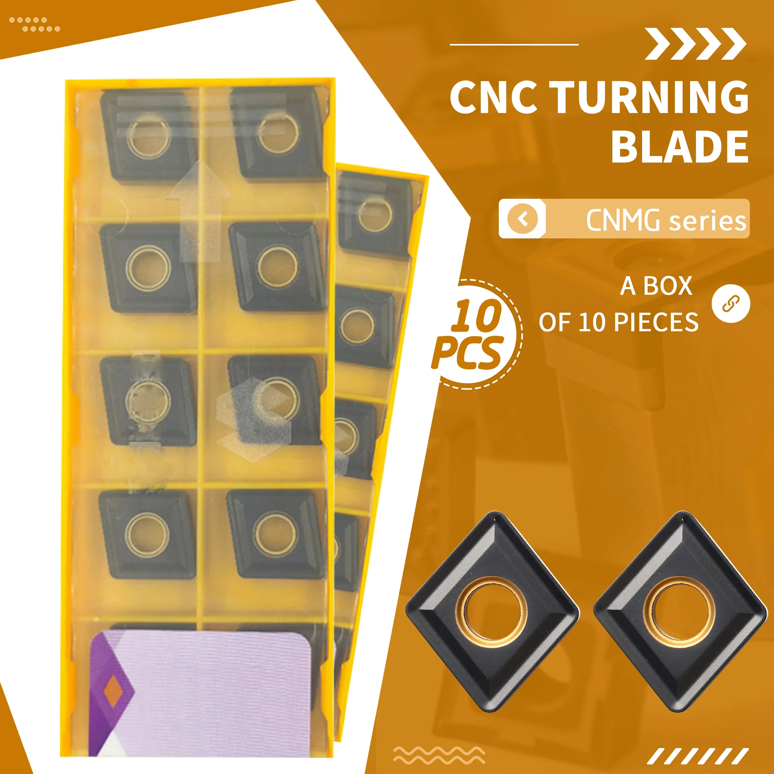 

Lathe Tool Cutting Blades Through Groove Diamond CNMG120408 HS6120 Carbide Turning Inserts CNMG120412 HS6120 Machining Cast Iron