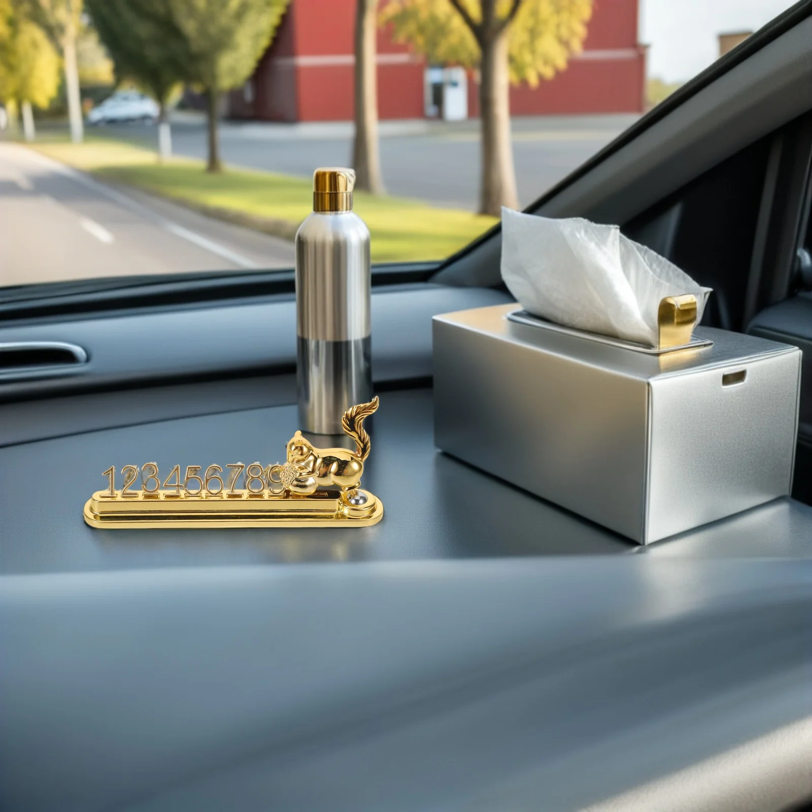 

Creative Parking Sign Animal Phone Number Card Automobile Telephone Temporary Numbers Plate