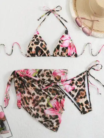 Summer beach fashion solid color sexy bikini set, sweet style, ins style, suitable for holidays and festivals