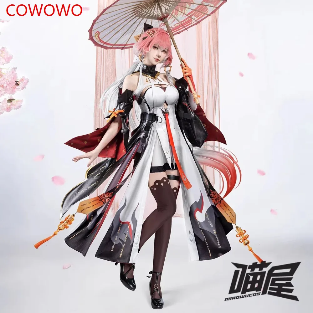 COWOWO Wuthering Waves Changli Game Suit Sweet Lovely Dress Uniform Cosplay Costume Halloween Party Role Play Outfit Women