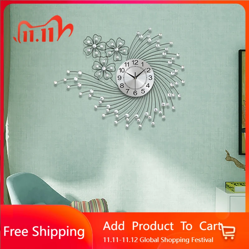 

Роскошные настенные часы, цифровая гостиная, роскошный механизм, милые часы, интерьер, эстетический ресторан, декор стены Horloge