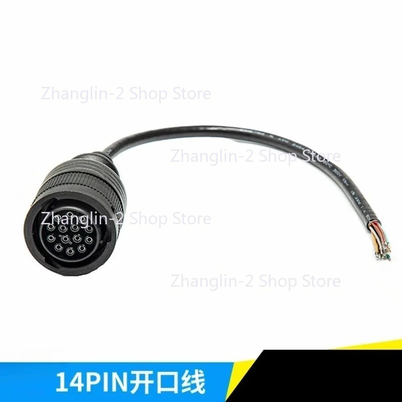 1pc for Caterpillar excavator adapter 14pin to 16P 9pin OBD2 CAT ET3 connecting wire