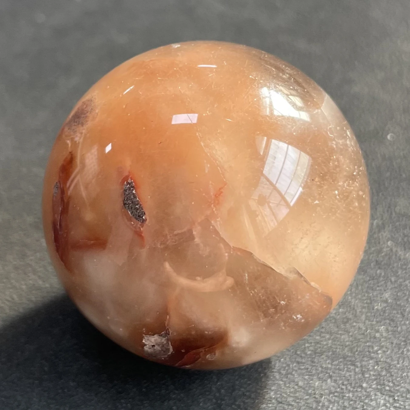 94g Natural Quarte Rutilated Rabbit Hair Crystal Ball Polished Quartz Sphere Reiki Healing Gift Room Decor Fengshui Y1411