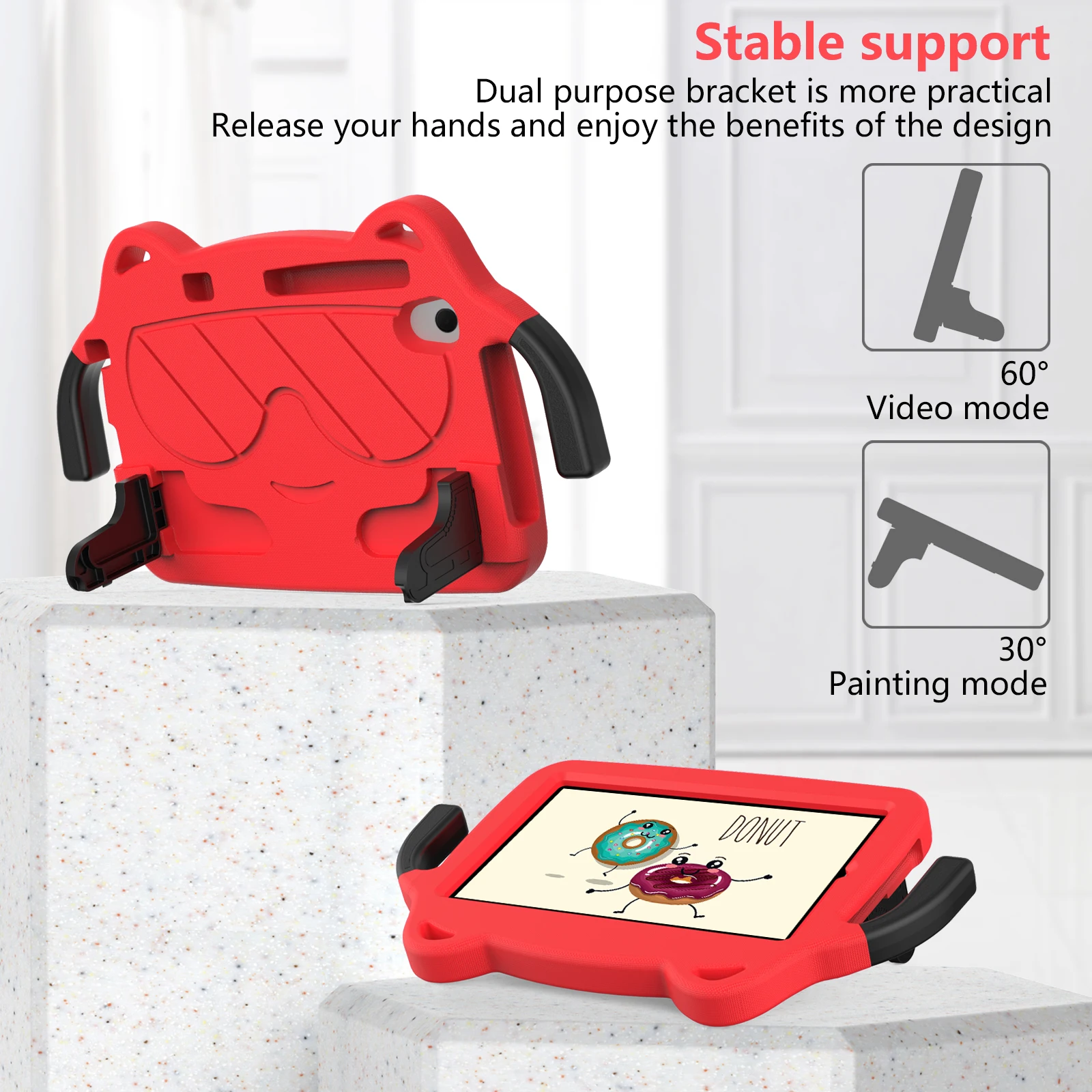 Kids Cute Case for Lenovo Tab M8 4th 3rd 2nd Gen TB-300FU 300XU 8506F 8705F 8505F Stand EVA Cover Shockproof With Hand Holder