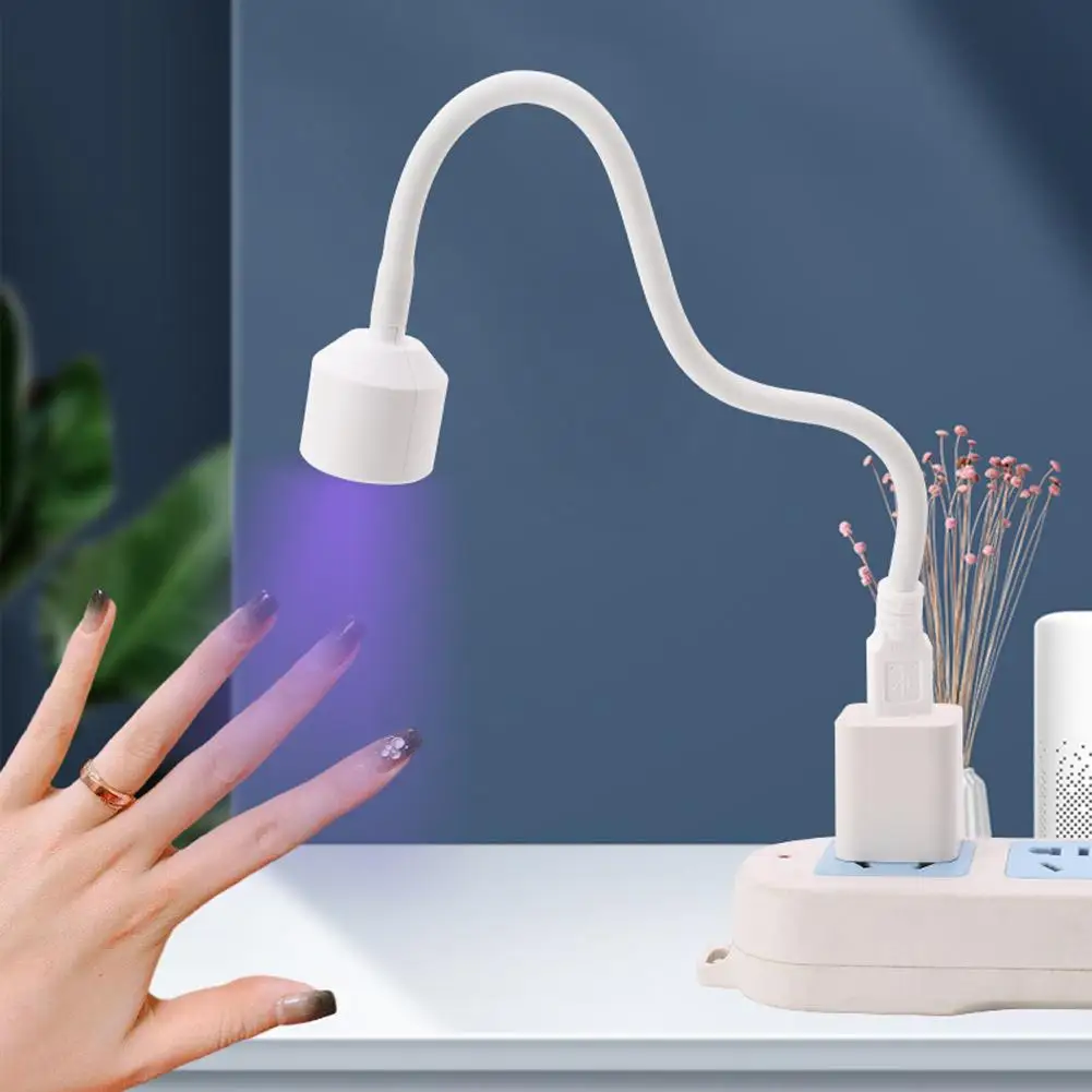 Mini ampoules LED à lumière UV, séchage rapide, gel UV adhésif, lampe à ongles, outil de sèche-ongles à colle, lampes de poche à durcissement, J9t6