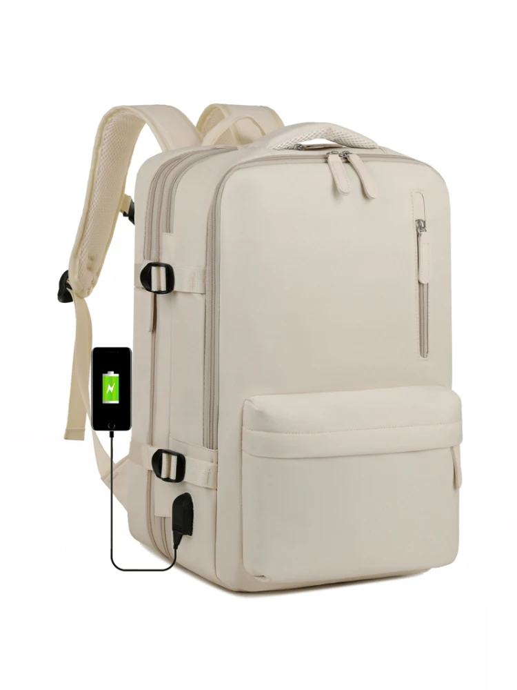 

Расширяемая вместительная дорожная сумка для деловых поездок, из нейлона, с застежкой-молнией, мягкая.