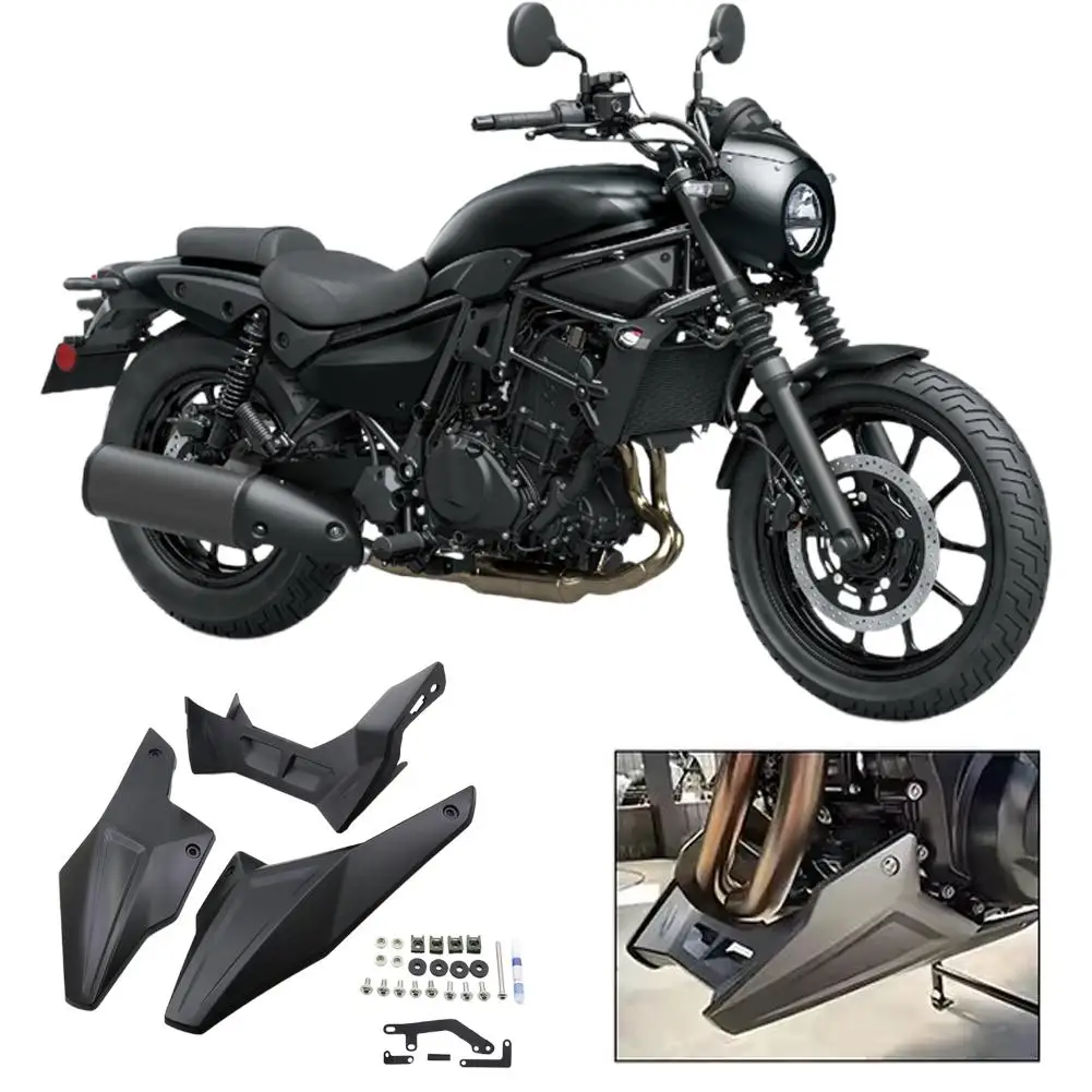 

Motorcycle Engine Chassis Shroud For Kawasaki Eliminator 500 2023-2025 Chassis Protective Cover Deflector Exhaust Guard I4V1