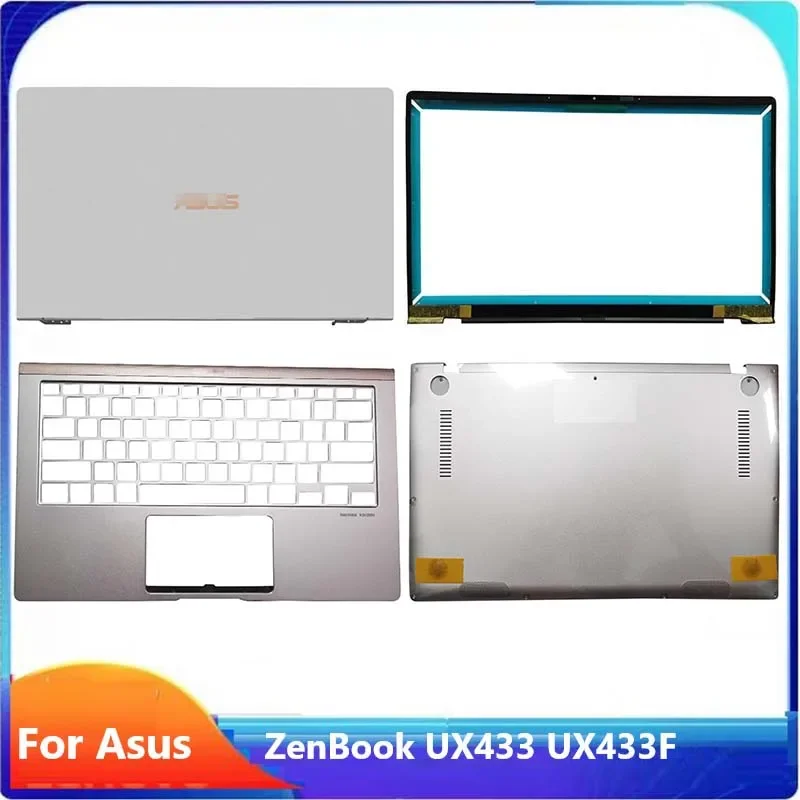 

Новинка для ASUS Deluxe14 U4300 ZenBook UX433 UX433F UX433FN UX434 задняя крышка ЖК-дисплея (без касания)/безель/верхняя крышка/Нижняя фотография, серебристый