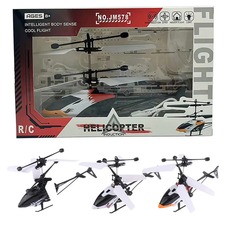 Infrared Sensor Helicopter Aircraft 3D Gyro Helicoptero Electric Micro Helicopter Birthday Toys Gifts