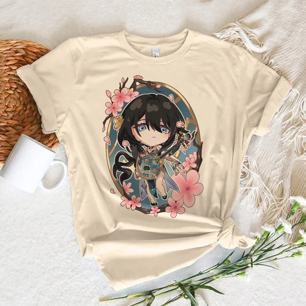 

Honkai Star Rail top women streetwear Tee girl manga clothes