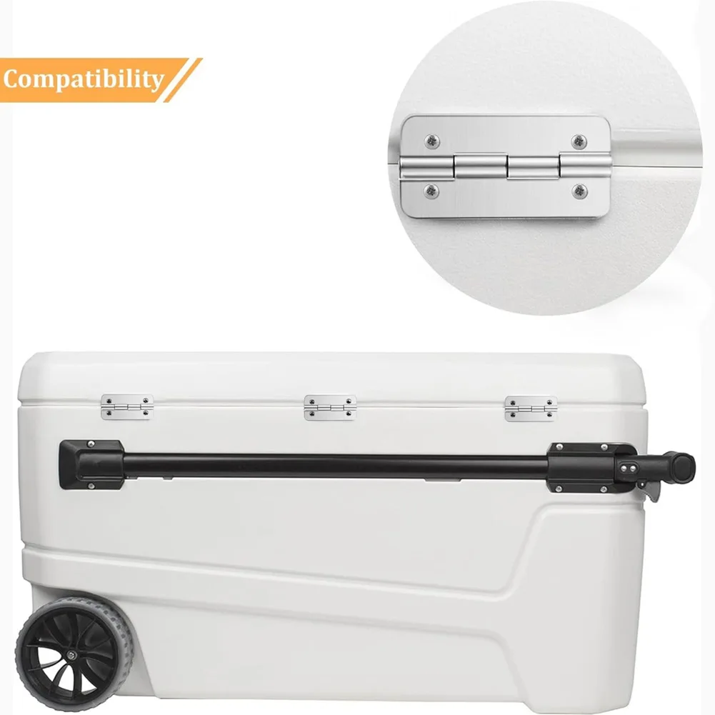 Cooler Hinge Replacement Set 304 Stainless Steel 3-Pack for Igloo Ice Chests For 25 Qt to 165 Qt Compatibility
