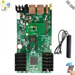 FK-A10 Wifi Full Color Video LED Control Card Network and USB Asynchronous 10*HUB75 P2,P2.5,P3,P4,P5,P10,P6,P8 Controller