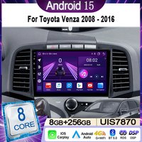 Car Radio For Toyota Venza 2008 - 2016 Multimedia Video Player Navigation Stereo GPS Android 14 wireless Carplay DSP WIFI