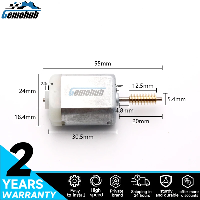 

For 2001-2012 Mitsubishi Pajero V73/V77/V93/V97 Car Mirror FOLDING motor repair FC280 12V 0.053A 5059 RPM kit parts