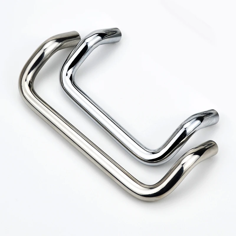 304 stainless steel arc bend angle bend handle carbon steel solid door handle hole spacing 66/88/100/110/120/125/160