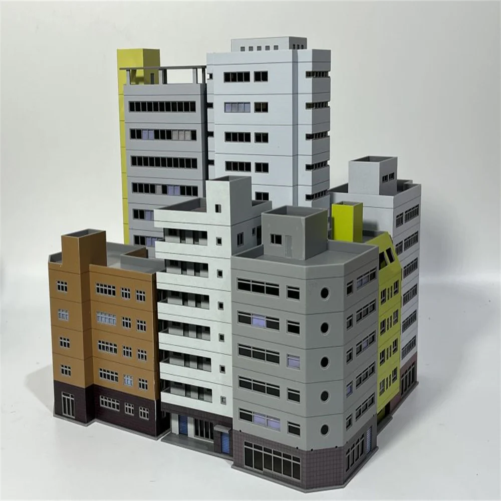 1: 150 Sand Tabelle Gebäude Szene Animation Farbe Stadt Hochhaus Montage Modell – Detail 8