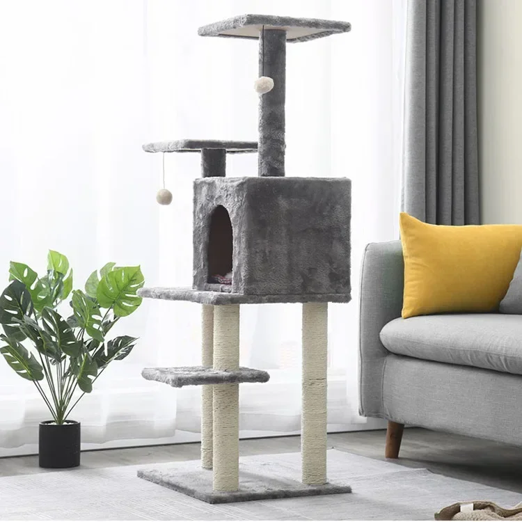 2022 New Pet Toys Interactive Rest Cat Furniture Cat Tree Tower Cat TreeHot Sales
