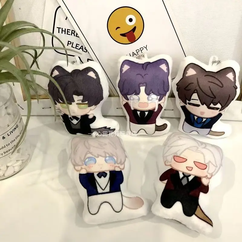 10 cm Mini Anime Love and Deepspace Anime Peluche Ciondolo Xavier Zayne Rafayel Ralayo Sylus Caleb Peluche Borsa Decor