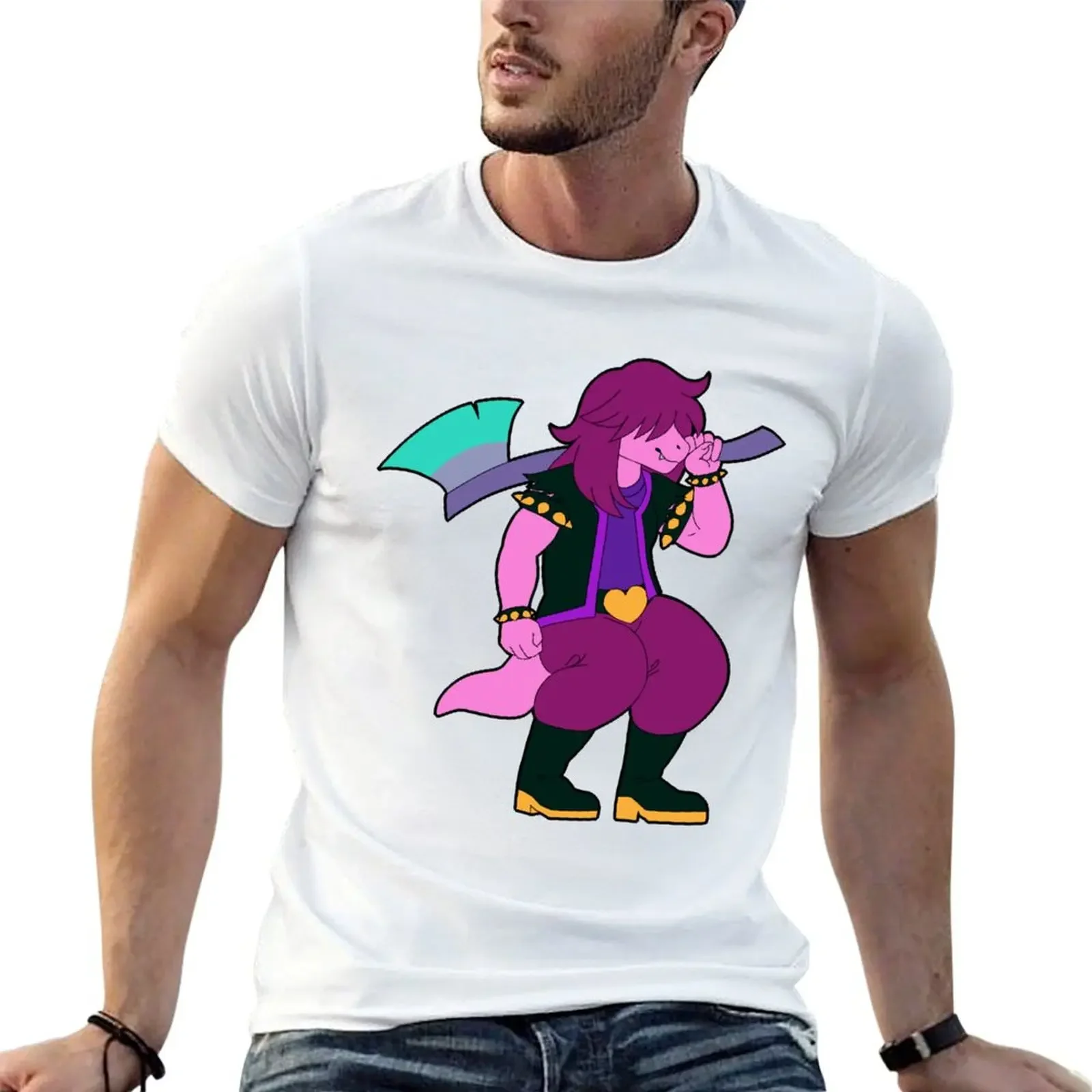 Susie Deltarune T-Shirt korean fashion T-shirts man shirts men graphic