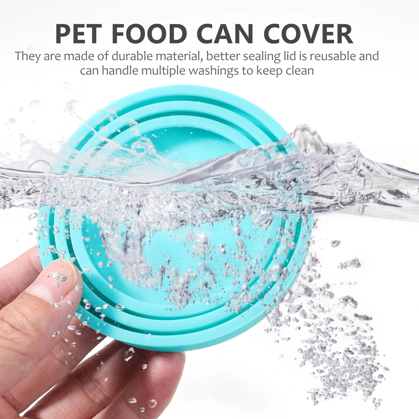 

4 Pcs Pet Food Can Accessories Dog Top Cat Lids Small for Tins Cover Covers Reusable