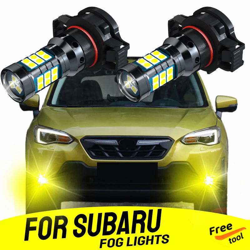 2xАвтомобильные светодиодные передние противотуманные фары без ошибок для Subaru BRZ Impreza GP GJ GT XV MK1/2 Crosstrek 2015 2016 2017 2018 2019 2020