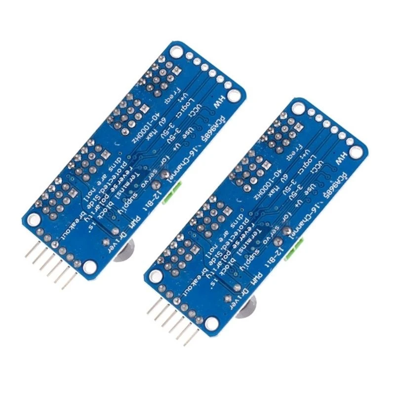  2Pcs 12-Bit PCA9685 16 Channel PWM Servo Motor Driver PCA9685 Module for Robot RPI Development Board Accessory