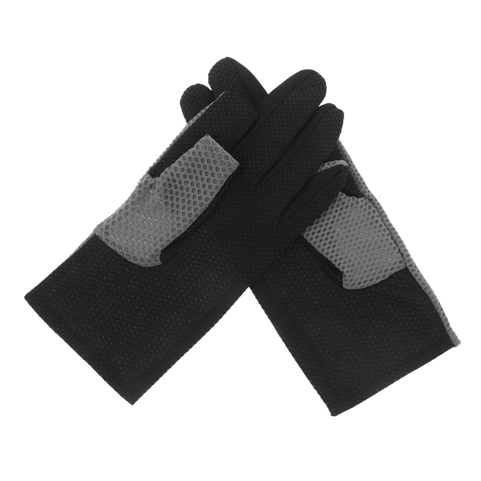 

1Pair Breathable Mesh Gloves Sun Shield for Men Women, Fingerless Cycling Fishing Gear with Enhanced Grip Outdoor Sports Driving