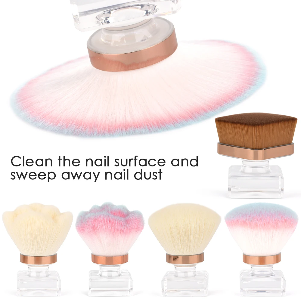 1pc Nail Art Dust Brush for Nail Beauty Soft Cleaning Remover Acrylic Gel Powder Manicure Pedicure Nail Accessories Make up Tool