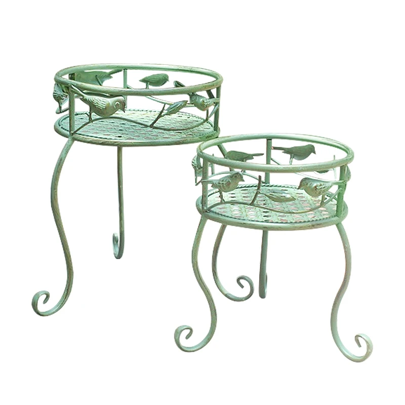 

Flower rack outdoor wrought iron garden courtyard succulent flower stool balcony decoration indoor household flower pot rack